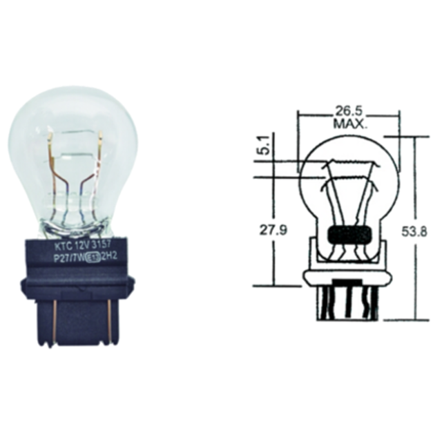 AUTO LAMP 12V 3157 27/7W G25.5