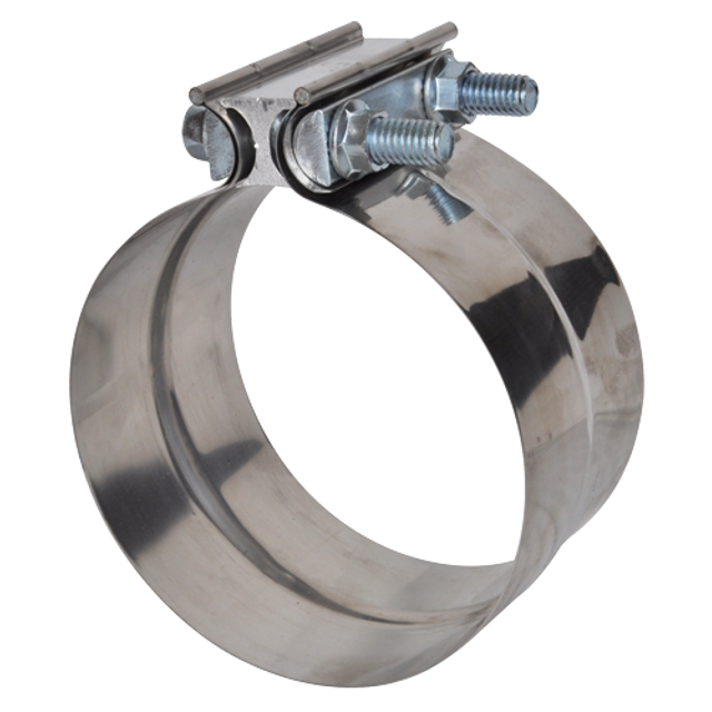 CLAMP PREFORMED ROUND 4" STAINLESS STEEL