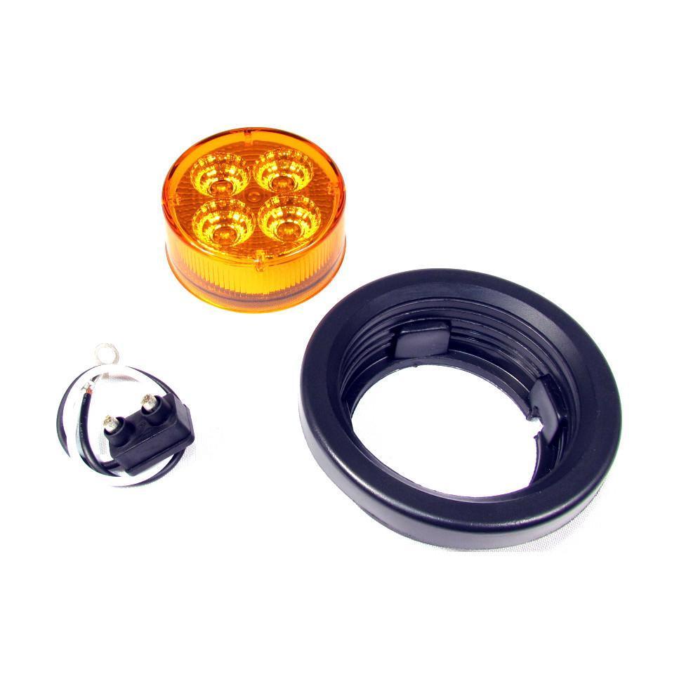 2.5" AMBER MARKER LIGHT 4 LED KIT