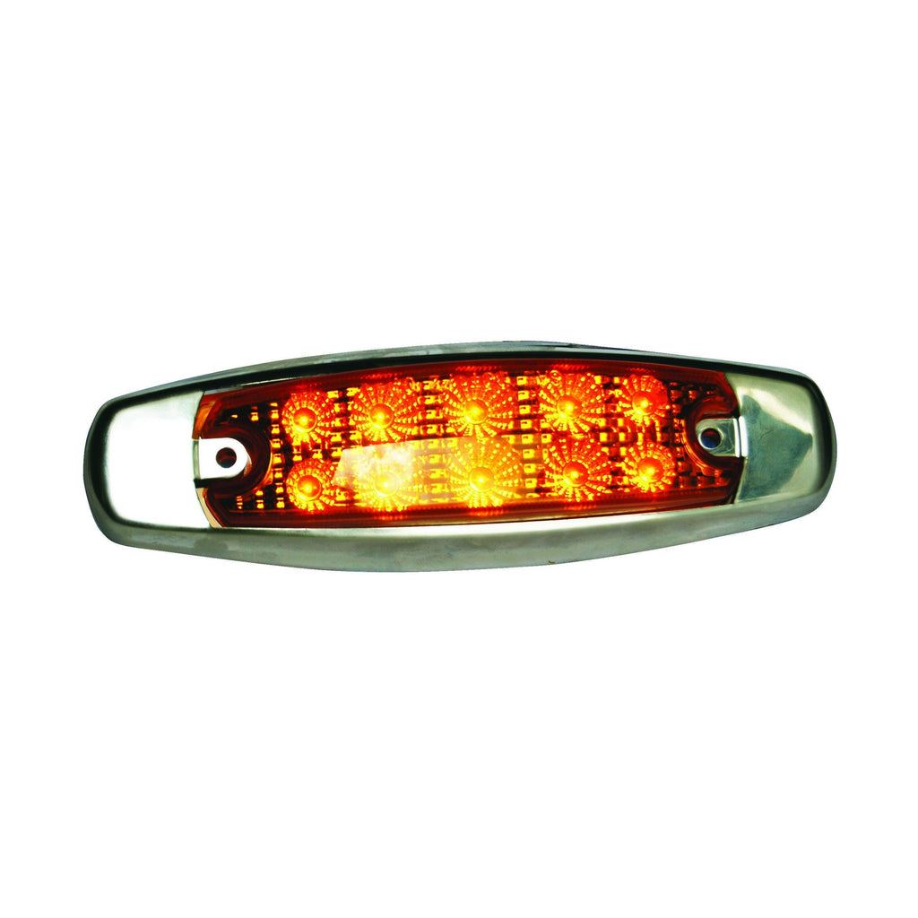 AMBER OVAL MARKER LIGHT 10 LED