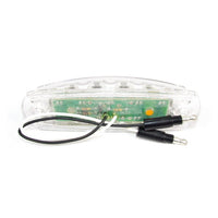 AMBER CLEAR OVAL MARKER LIGHT 10 LED