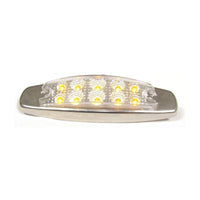 AMBER CLEAR OVAL MARKER LIGHT 10 LED