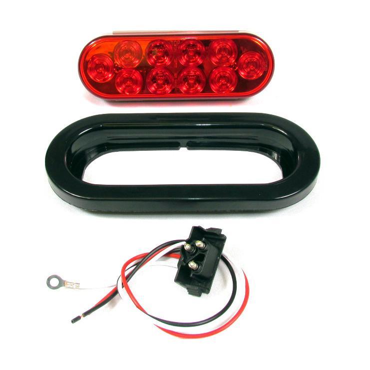 RED OVAL MARKER LIGHT LED KIT