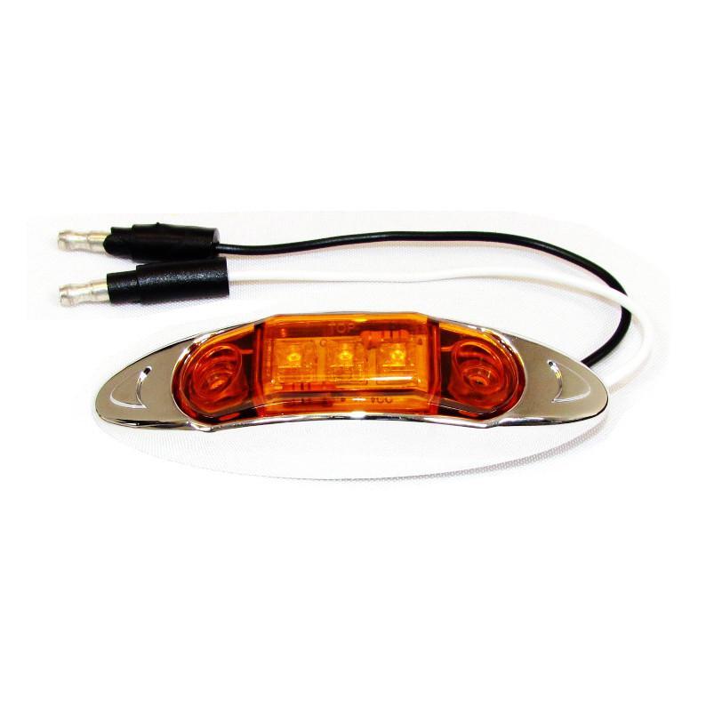 AMBER SIDE MARKER LIGHT 3 LED