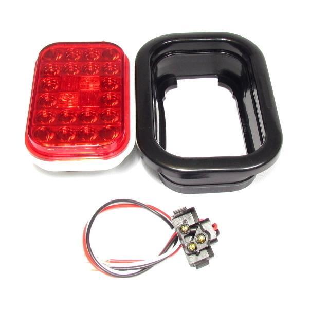 RED RECTANGULAR 24 LED SEALED KIT