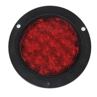 4" ROUND RED, 16 SQ LED