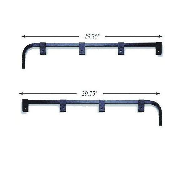 MUD FLAP HANGER STRAIGHT STEEL BY PAIR