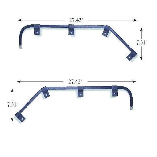 MUD FLAP HANGER ANGLED STEEL BY PAIR