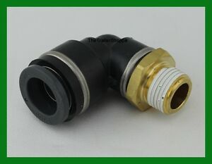 PUSH-LOCK AIR BRAKE FITTING , 90* MALE SWIVEL ELBOW