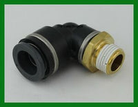 PUSH-LOCK AIR BRAKE FITTING , 90* MALE SWIVEL ELBOW